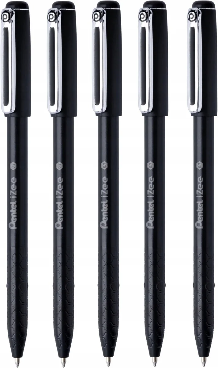 iZee Zwarte Pennen - Set van 5 stuks fra Pentel i Sort – produktbillede