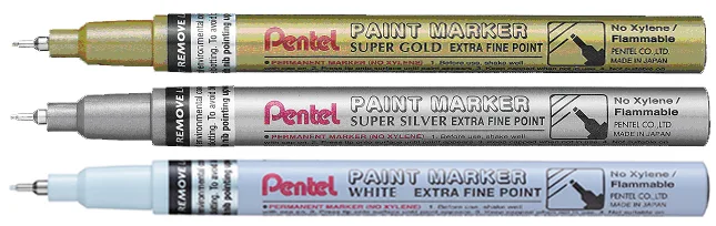 Lackmarker PAINT MARKER MFP10, silber von Pentel – Produktfoto