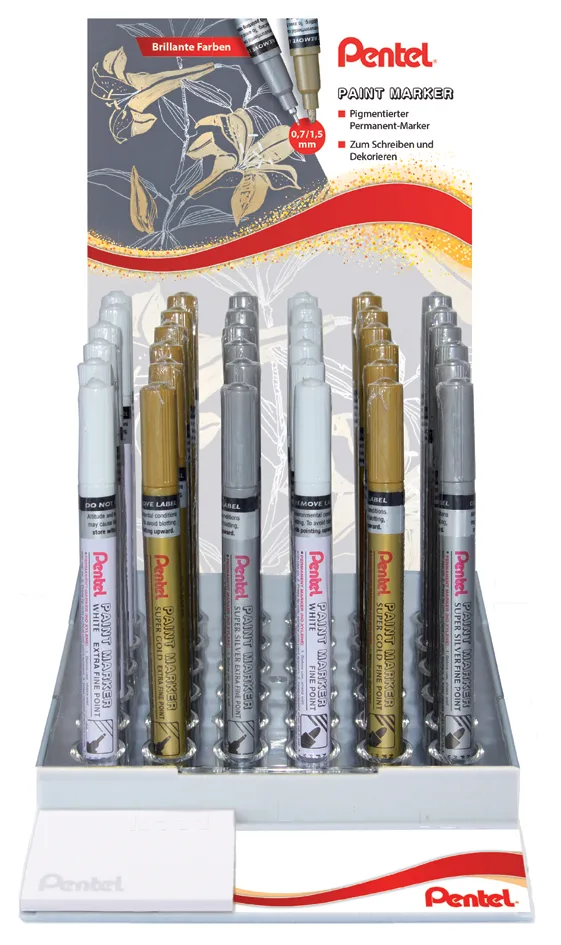 Lackmarker PAINT MARKER MSP10/MFP10, im Display von Pentel – Produktfoto