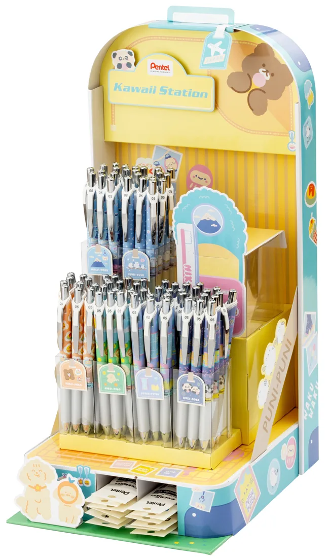 Liquid Gel-Tintenroller EnerGel BLN75 , Kawaii de Pentel – photo produit