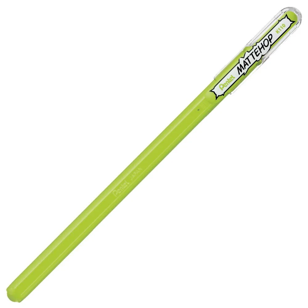 Mattehop Gelschreiber 0.5 mm, Schreibfarbe: Gelb fra Pentel – produktbillede