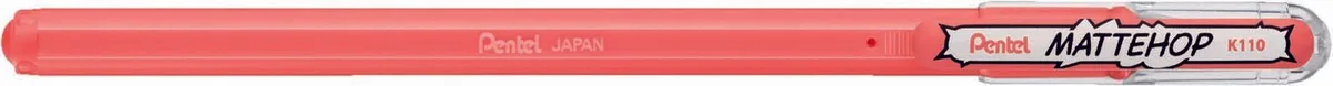 Mattehop Gelschreiber 0.5 mm, Schreibfarbe: Orange fra Pentel – produktbillede