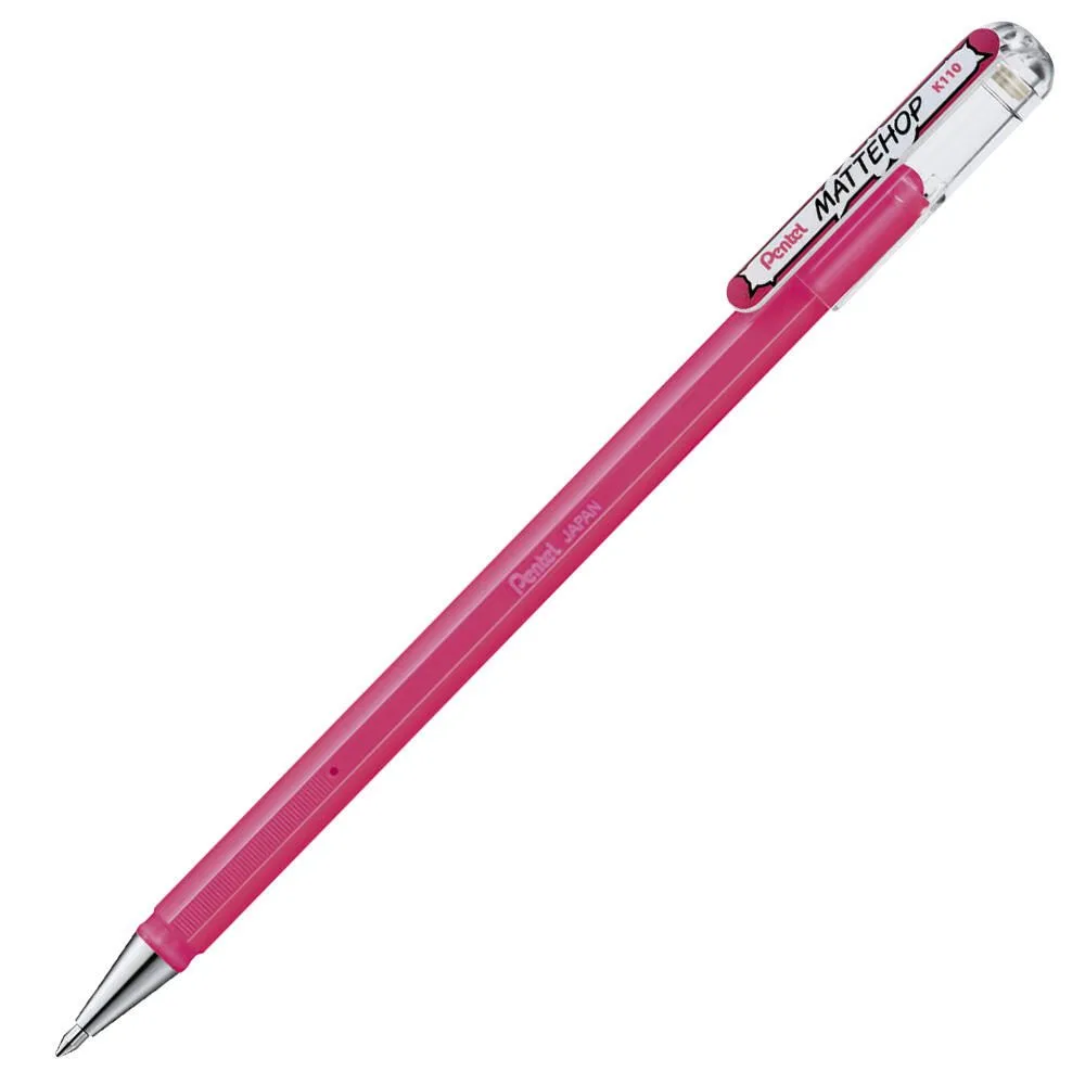 Mattehop Gelschreiber 0.5 mm, Schreibfarbe: Pink fra Pentel – produktbillede
