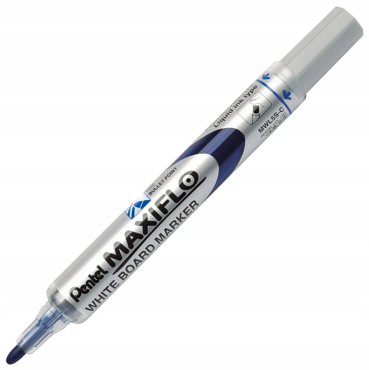 Maxiflo MWL5S Marker - Duurzame Inkt & Vloeiend Schrijven van Pentel in Blauw – productfoto