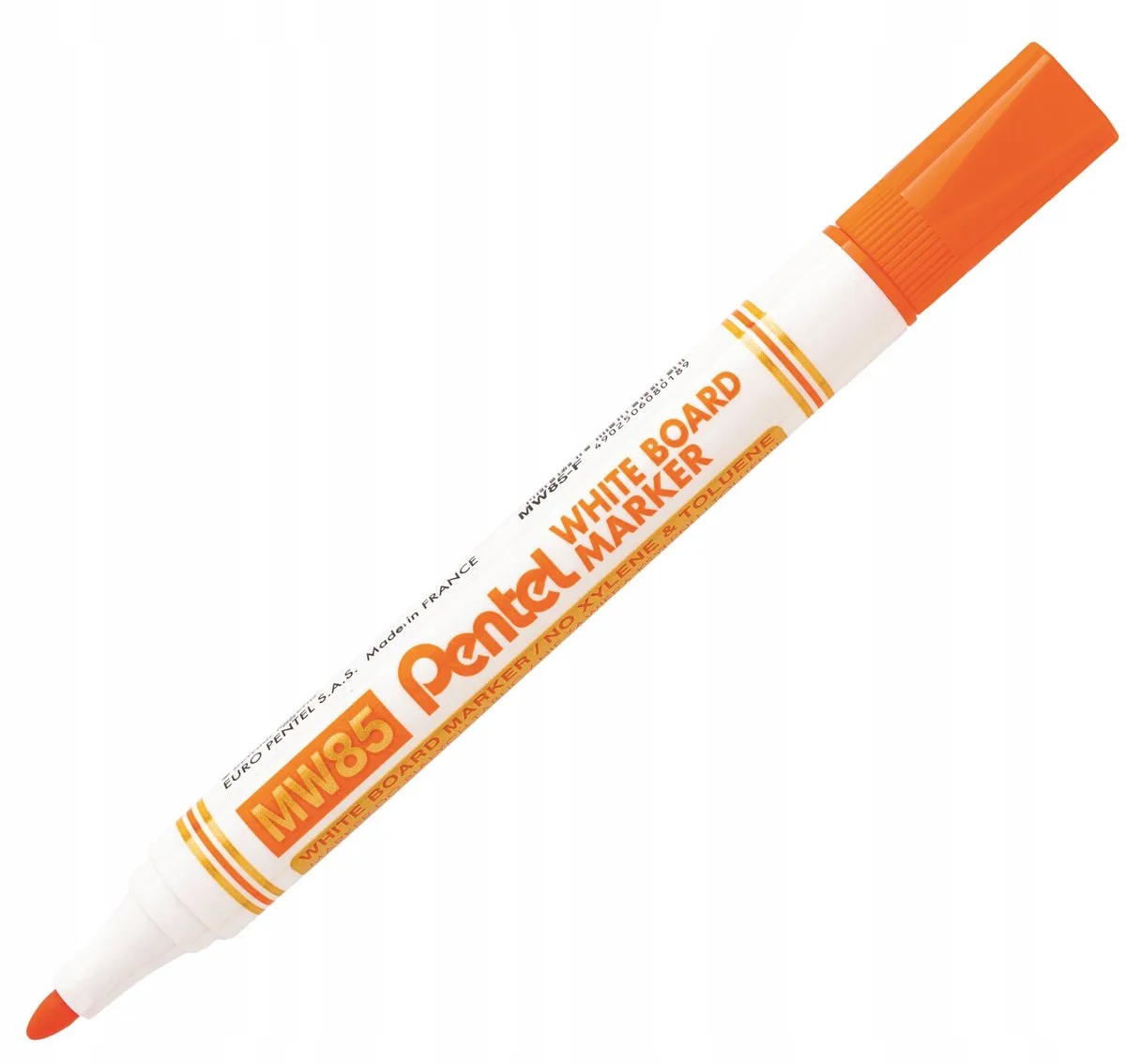 MW85-F Whiteboard Stift - Ronde Punt fra Pentel i Orange – produktbillede