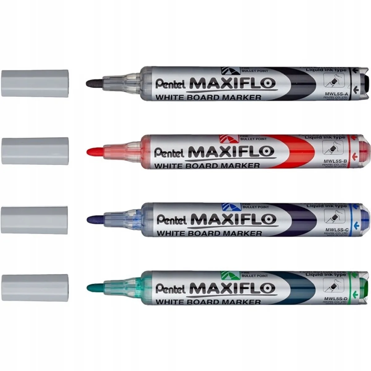 MWL5S Whiteboard Marker - 1200m Schrijflijn de Pentel en Orange – photo produit
