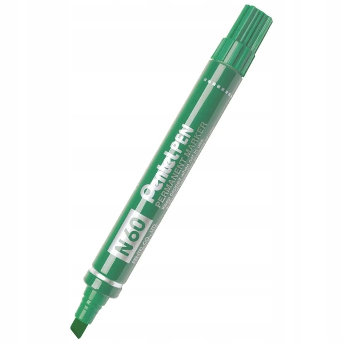 N-60 Permanente Marker Afgeschuinde Punt 2,5-5,6mm by Pentel in Green – product photo