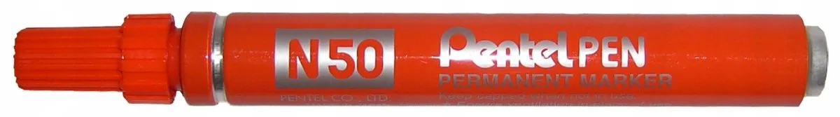 N50 Permanente Marker - Duurzaam Schrijven de Pentel en Orange – photo produit