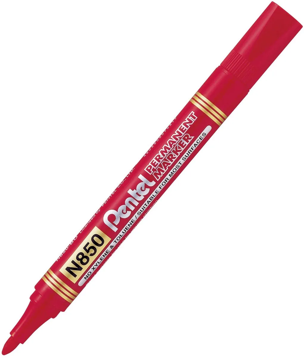 N850 Permanente Marker - 2 Stuks de Pentel en Rouge – photo produit