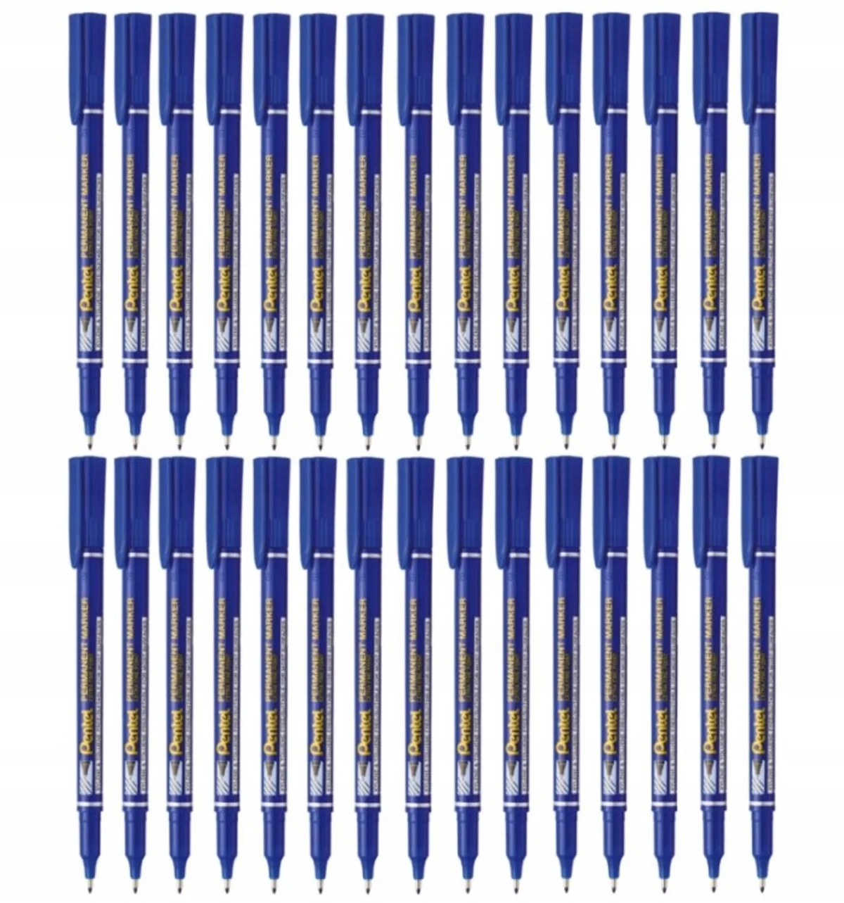 NF450 Permanente Markers - Set van 30 van Pentel in Blauw – productfoto