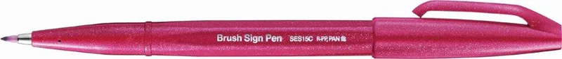PentelArts Faserschreiber Brush Sign Pen SES15, burgunderrot von Pentel – Produktfoto