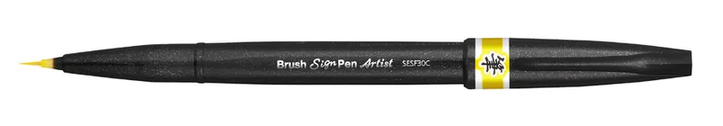 PentelArts Pinselstift Sign Pen Artist, gelb von Pentel – Produktfoto