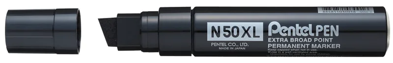 Permanent-Marker N50XL, Keilspitze breit, schwarz van Pentel – productfoto