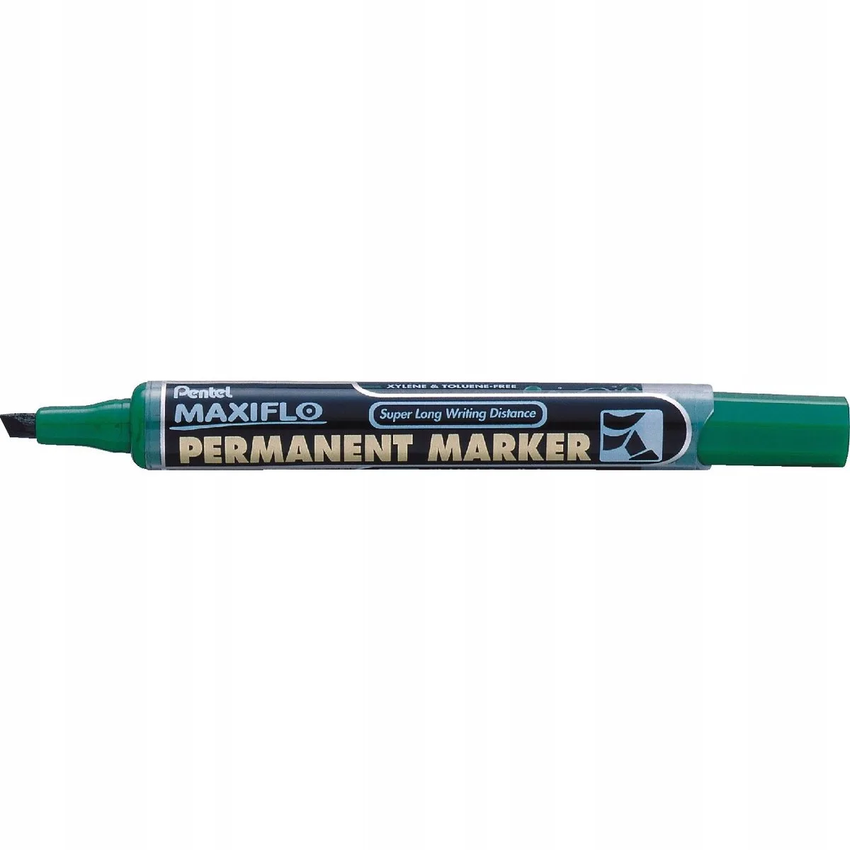 Permanente Marker met Zuiger - MAXIFLO von Pentel in Grün – Produktfoto