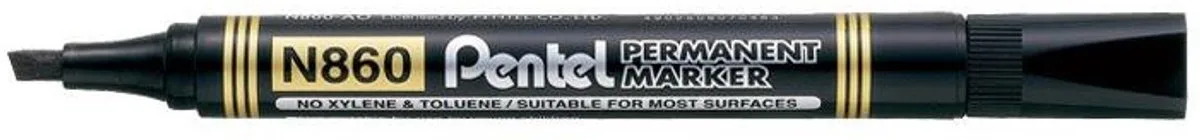permanente marker N860-A, 12 stuks von Pentel in Schwarz – Produktfoto