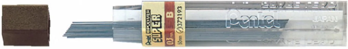 Potloodstift Pentel 0.3mm per koker B de Pentel en Noir – photo produit