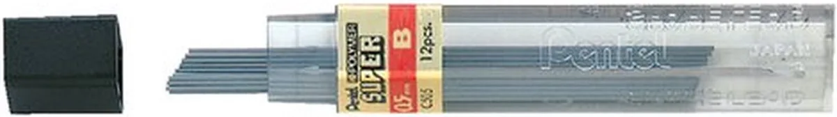 Potloodstift Pentel 0.5mm per koker B - 12 stuks från Pentel i Svart – produktbild