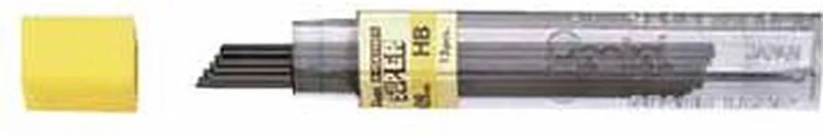 Potloodstift Pentel 0.9mm zwart per koker 2B - 12 stuks fra Pentel i Grå – produktbillede