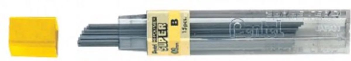 Potloodstift Super Lead 509 B 0,9 Mm fra Pentel i Sort – produktbillede