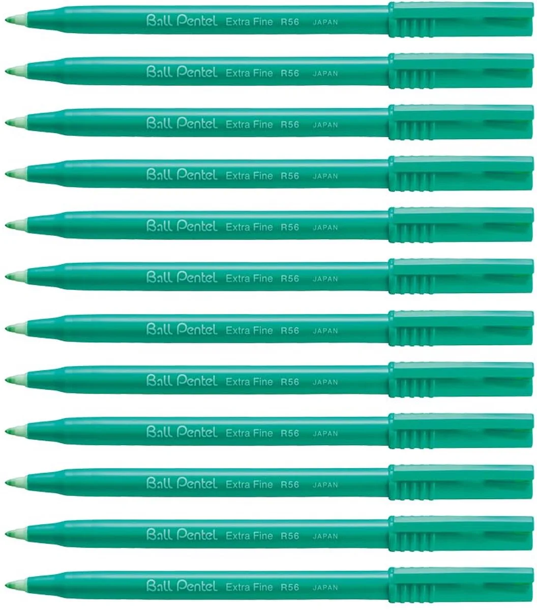Rollerpen Pentel R56 0.3mm - 12 stuks från Pentel i Grön – produktbild