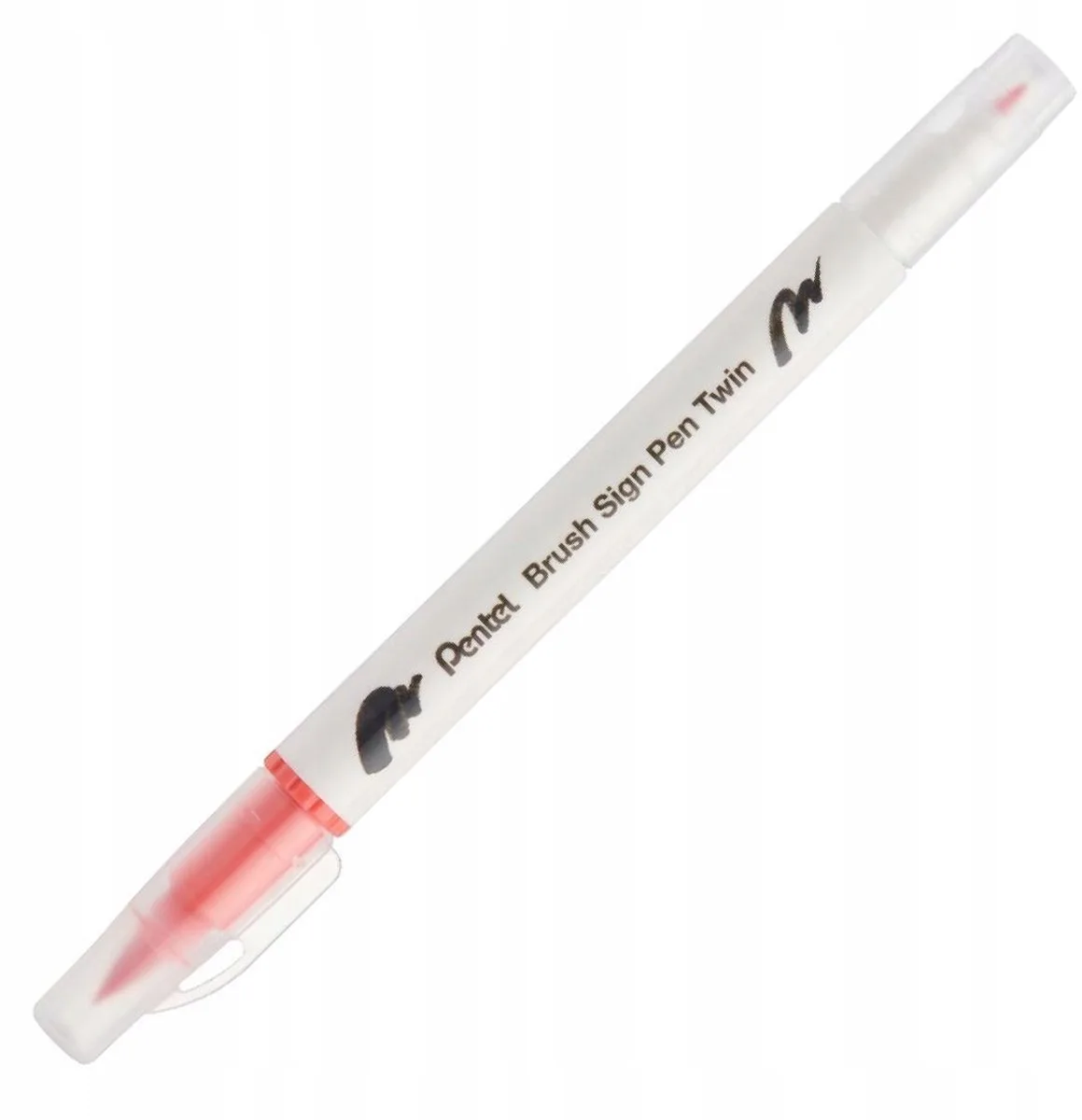 Sign Pen Brush Dubbelzijdig Waterbasis Marker de Pentel en Koraalroze – photo produit