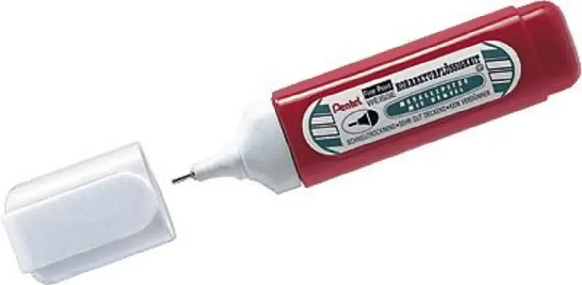 Korrekturstift Pen van Pentel in Wit – productfoto