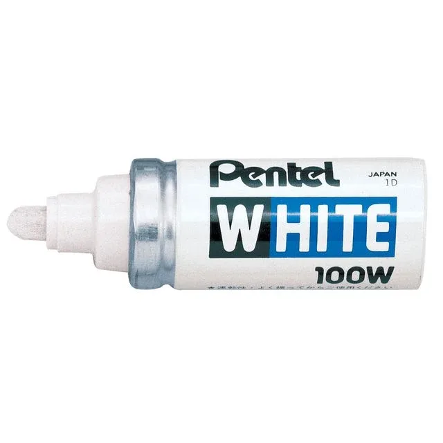 Viltstift pentel 100w rond 4mm wit | 12 stuks by Pentel – product photo