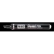 Viltstift pentel n60 schuin 1.2-6mm zwart | 12 stuks by Pentel – product photo