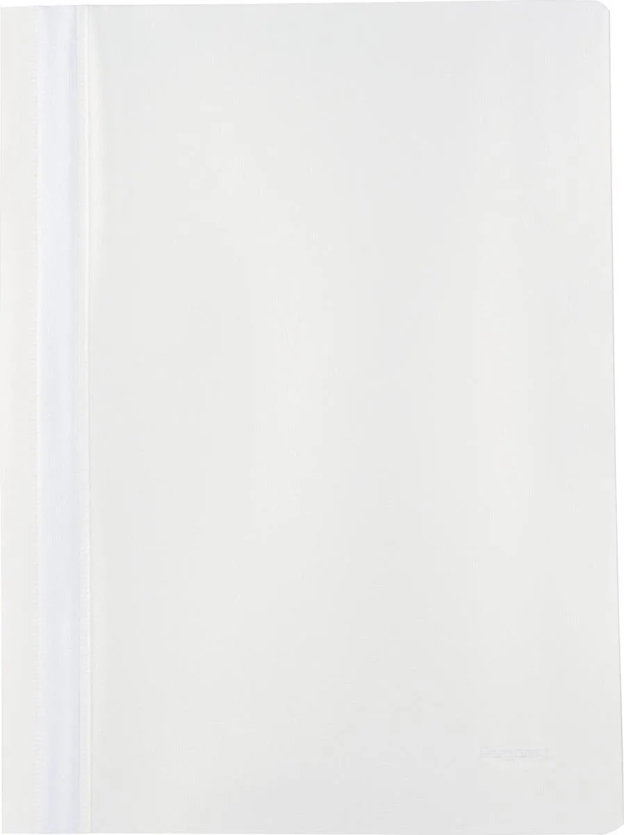 snelhechtmap, ft A4, PP, pak van 25 stuks by Pergamy in White – product photo