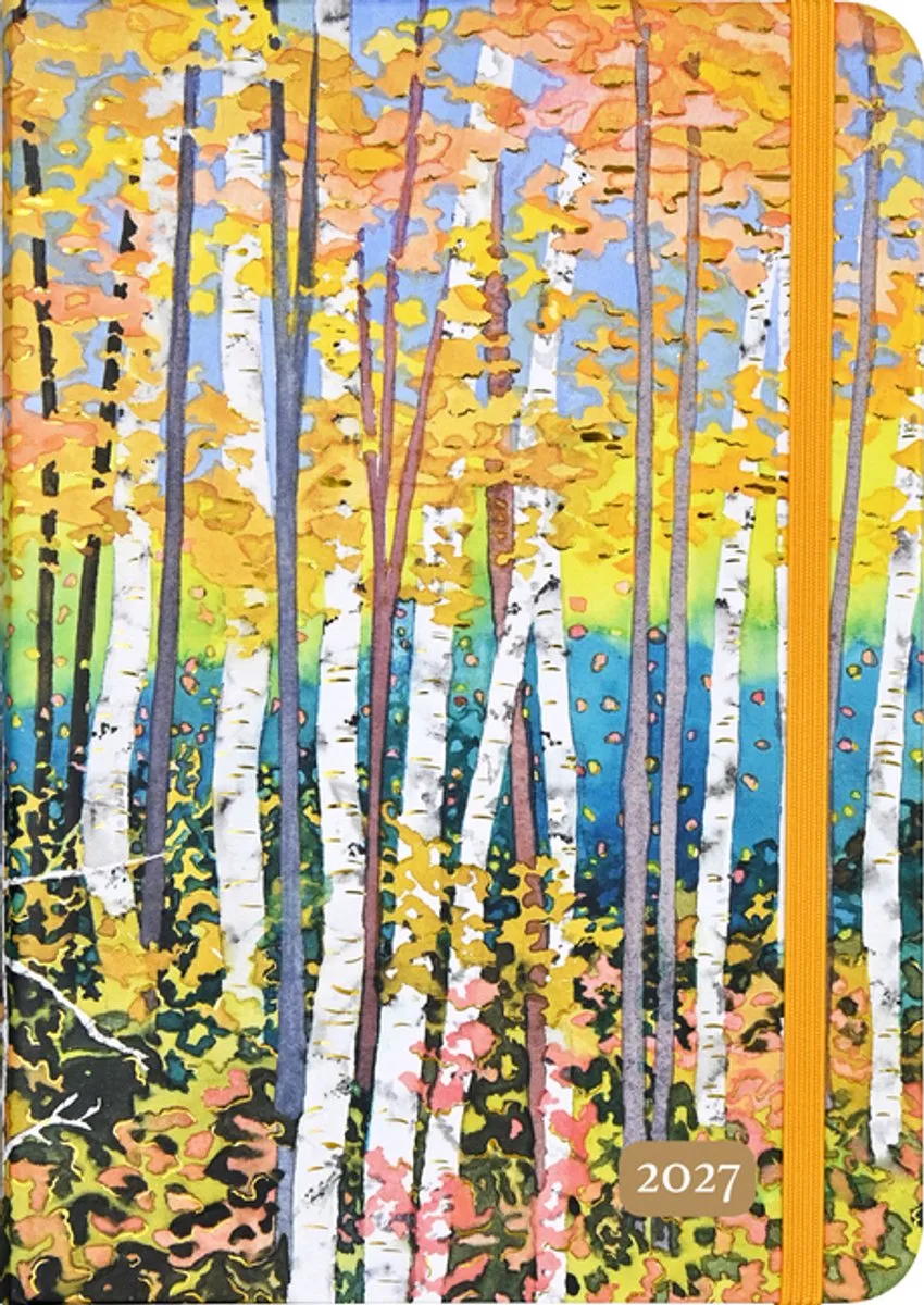 2027 Aspen Forest Weekly Planner (16 Months, Sept 2026 to Dec 2027) de Peter Pauper en Multicolore – photo produit