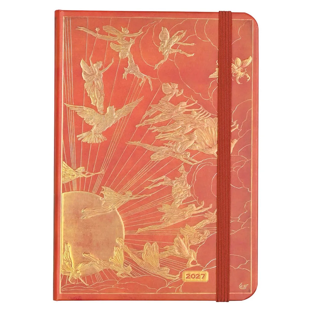 Agenda - 2027 - Compact - 16 maanden - Oranje elfje - 12,7x17,8cm van Peter Pauper in Meerkleurig – productfoto