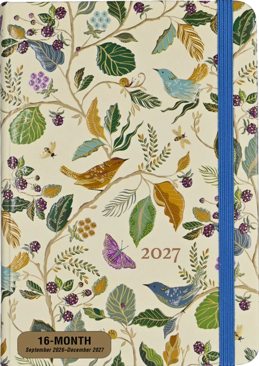 Birds and Berries Compact diary 16-mnds 2027 fra Peter Pauper i Flerfarvet – produktbillede