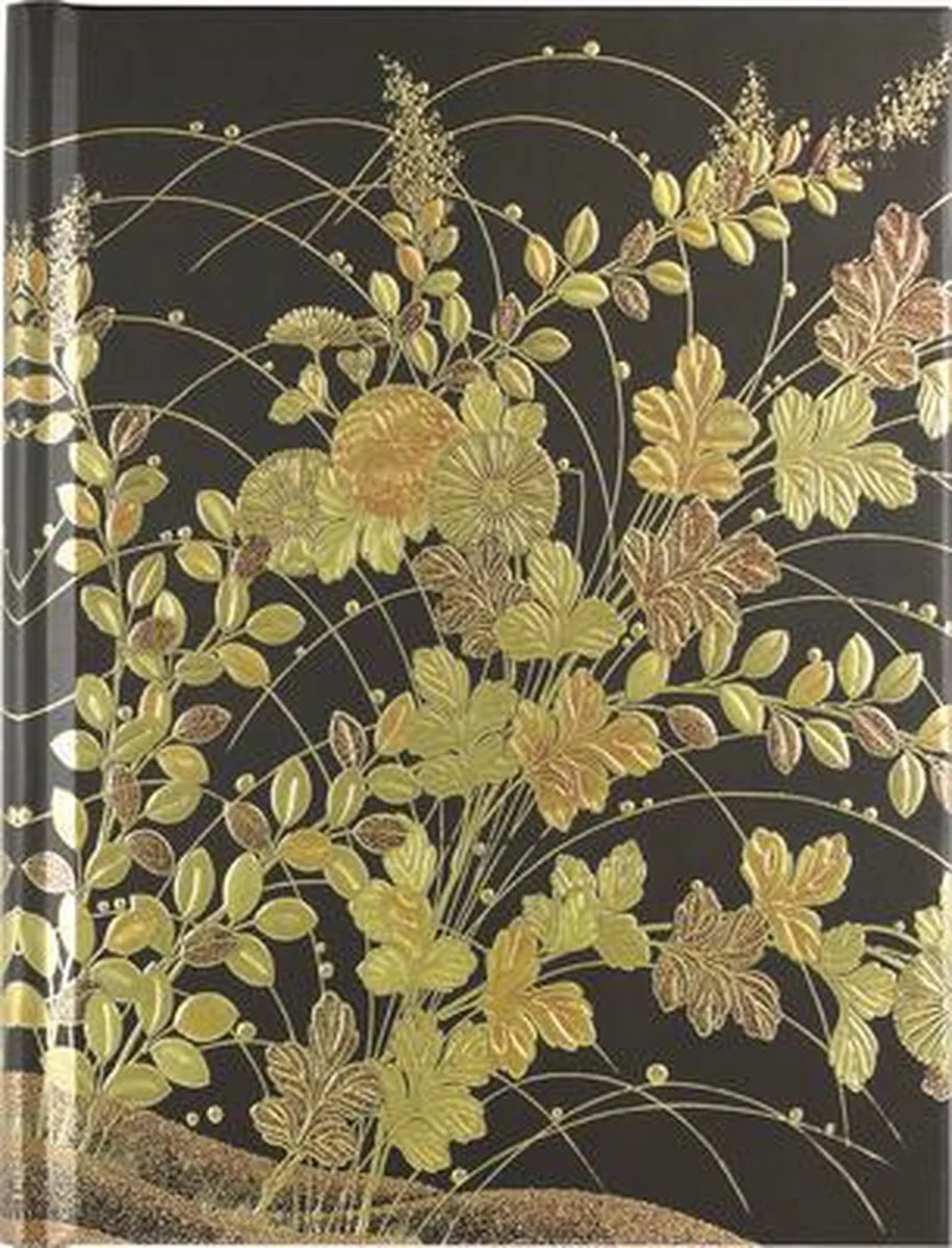Bookbound notitieboek - Autumn Grasses - 16x21 cm von Peter Pauper in GoudZwart – Produktfoto