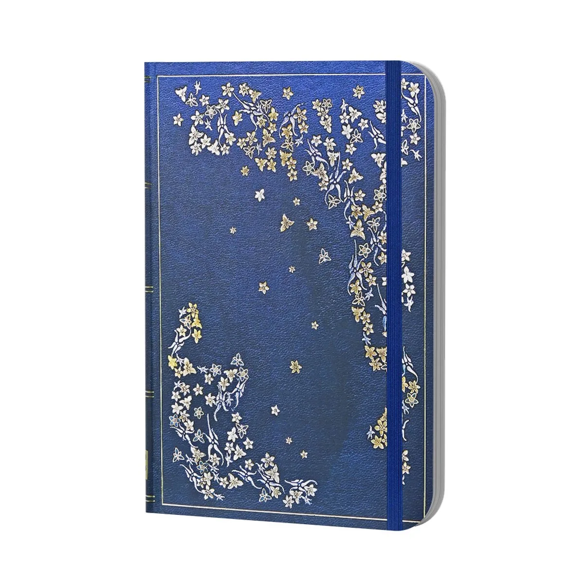 compacte notitieboek - Gilded Branch - met elastieksluiting - 13x18 cm fra Peter Pauper i Flerfarvet – produktbillede