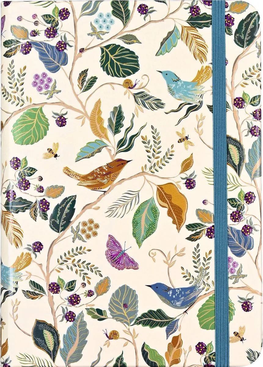compacte notitieboek Peter Pauper Birds and Berries från Peter Pauper i Flerfärgad – produktbild