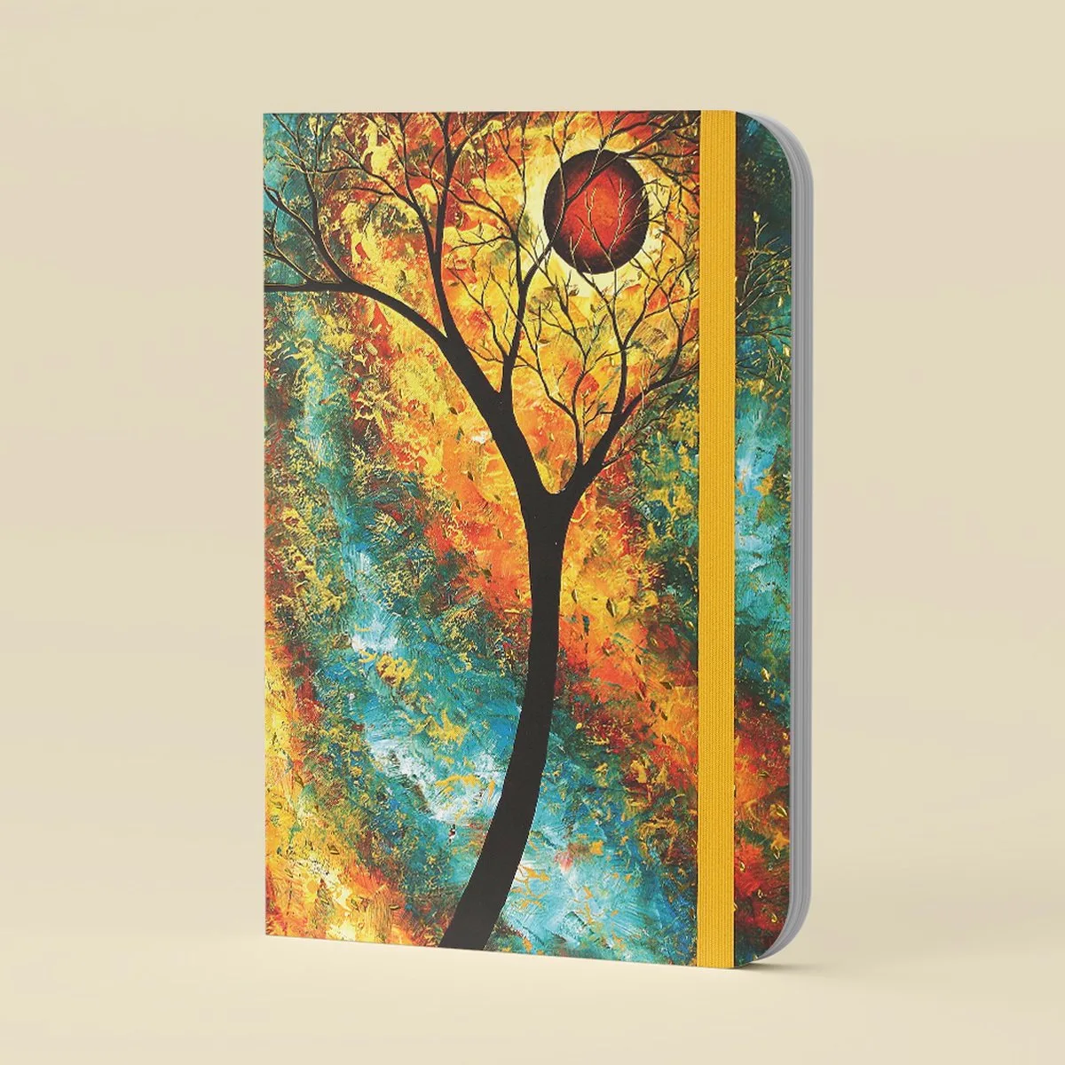 Mid Size notitieboek - Dream Forest - met elastieksluiting - 16x21 cm von Peter Pauper in Mehrfarbig – Produktfoto