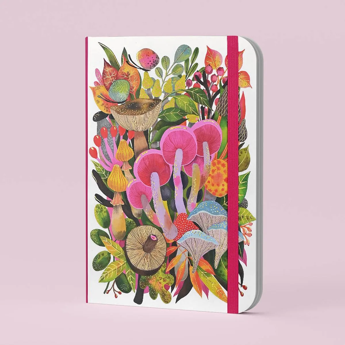 Mid Size notitieboek Peter Pauper Mushroom Medley von Peter Pauper in Mehrfarbig – Produktfoto