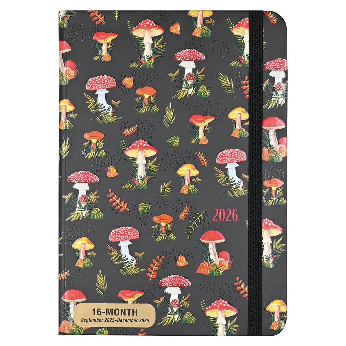 Mushrooms compacte agenda 16-mnds - 2026 - Agenda - 9781441345448 de Peter Pauper en Multicolore – photo produit