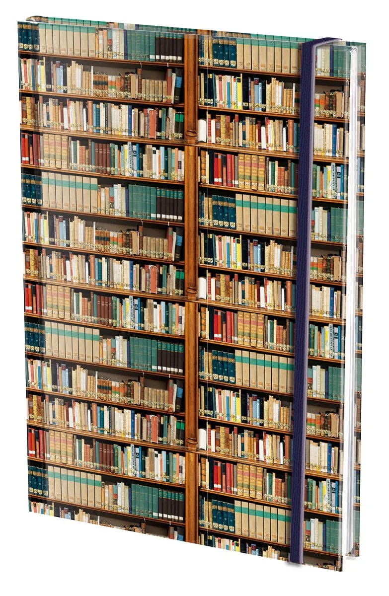 Notitieboek A6, harde kaft: Boeken, Die Klosterbibliothek, Maria Laach från Peter Pauper i Flerfärgad – produktbild