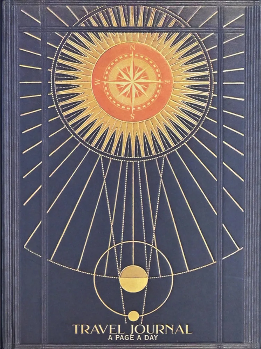 Notitieboek / Bookbound Journal Peter Pauper - Travel - 16x21 cm från Peter Pauper i Guld – produktbild