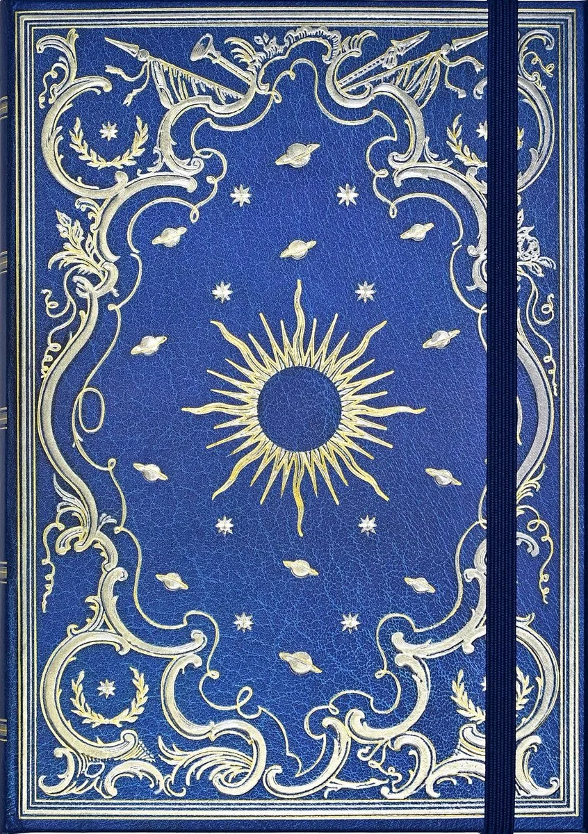 Notitieboek / Compact Journal Peter Pauper - Celestial - met elastieksluiting - 13x18 cm de Peter Pauper en Multicolore – photo produit