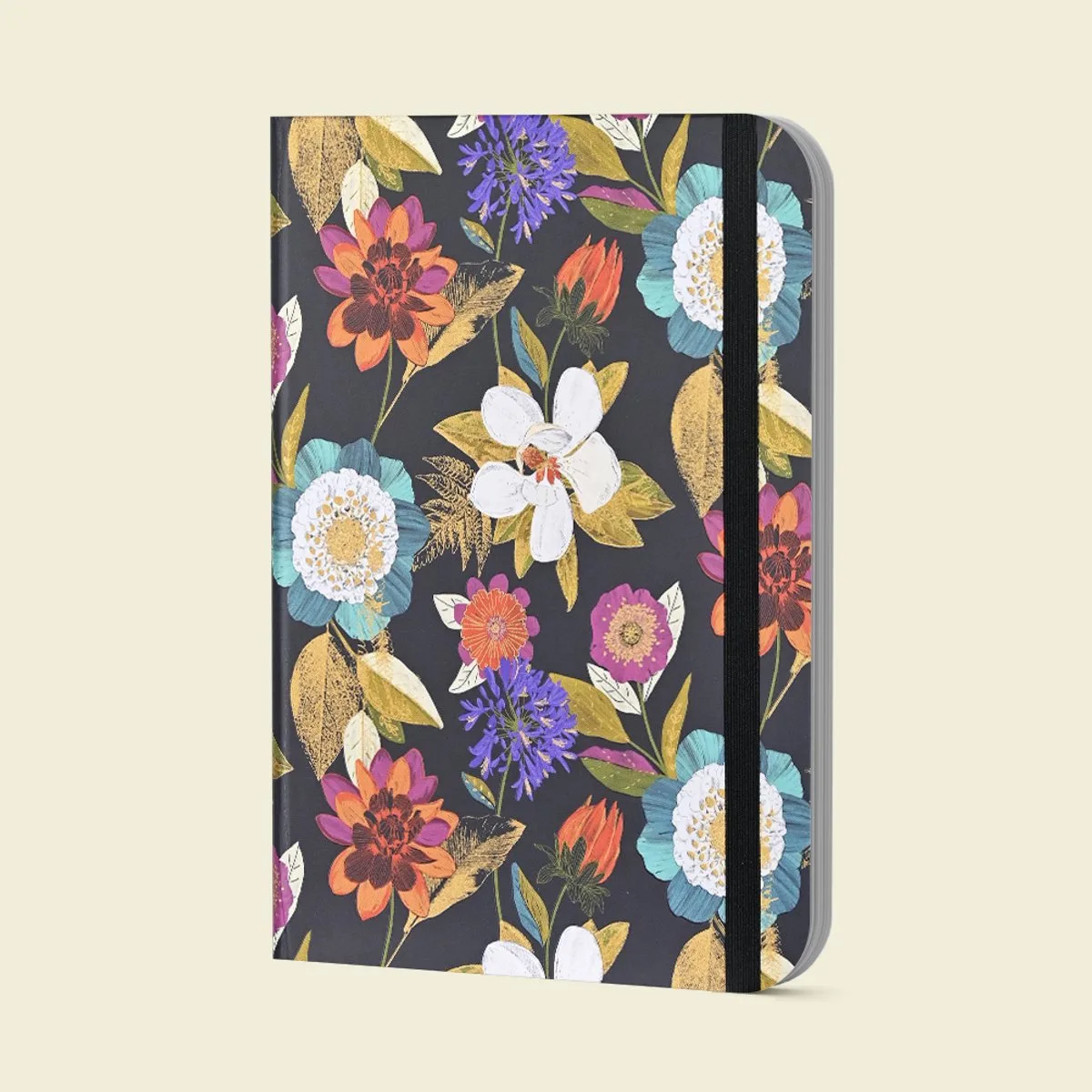Notitieboek / Mid Size Journal Peter Pauper - Floral Elegance - met elastieksluiting - 16x21 cm fra Peter Pauper i Flerfarvet – produktbillede