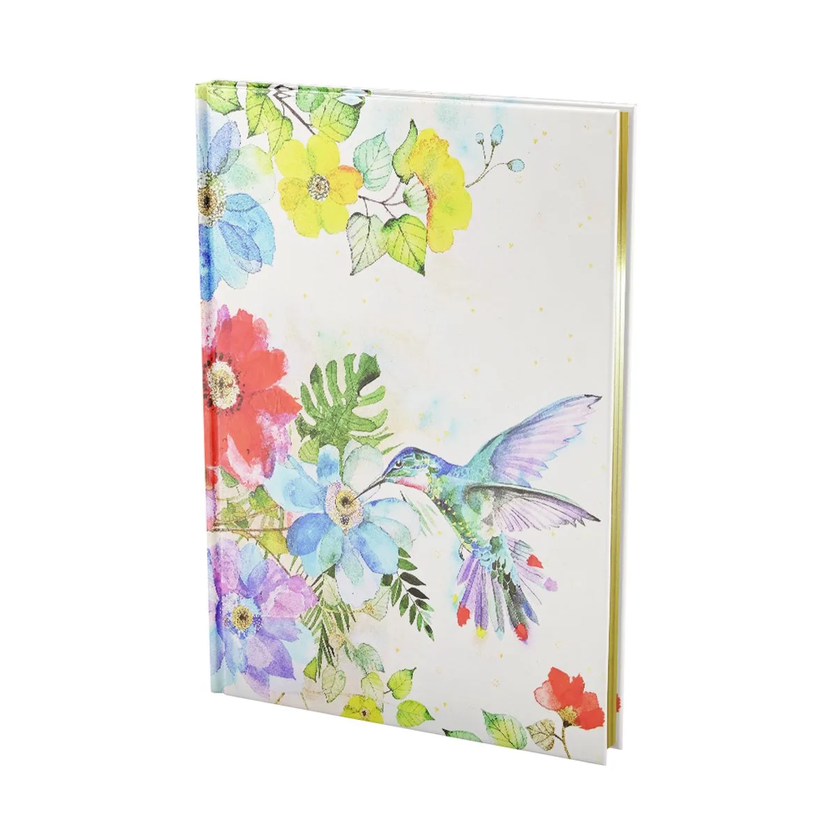 Notitieboek / Oversize Journal Peter Pauper - Hummingbird Garden - met leeslint - 18x23 cm fra Peter Pauper i Flerfarvet – produktbillede