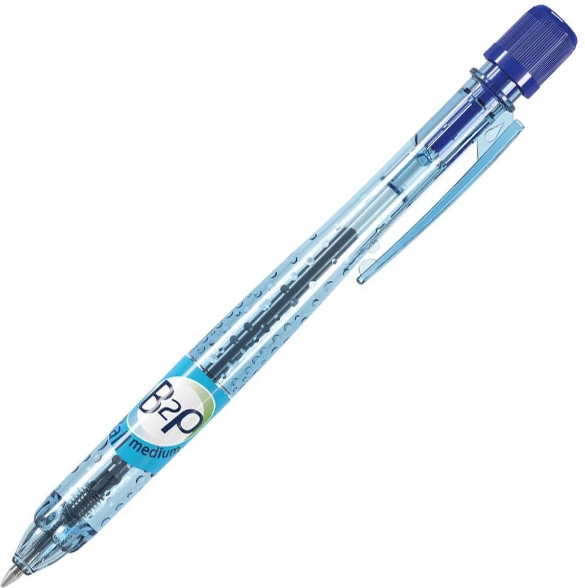 B2P Ball Begreen - Blauwe balpen met 1.0mm medium punt de Pilot en Bleu – photo produit