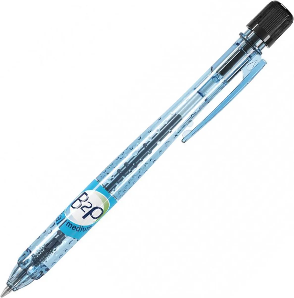 B2P Ball Begreen - Zwarte balpen met 1.0mm medium punt de Pilot en Noir – photo produit