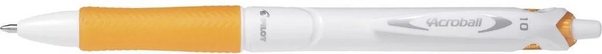 balpen Acroball Pure White oranje de Pilot en Blanc – photo produit