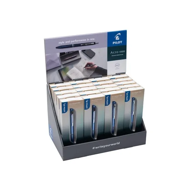 Balpen pilot acro 1000 m assorti | 20 stuks de Pilot – photo produit