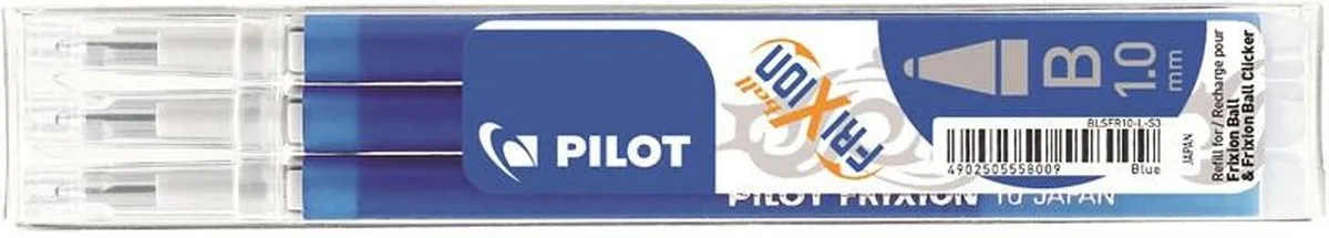 balpenvulling FriXion Ball/Clicker, etui van 3 stuks 12 stuks från Pilot i Grön – produktbild