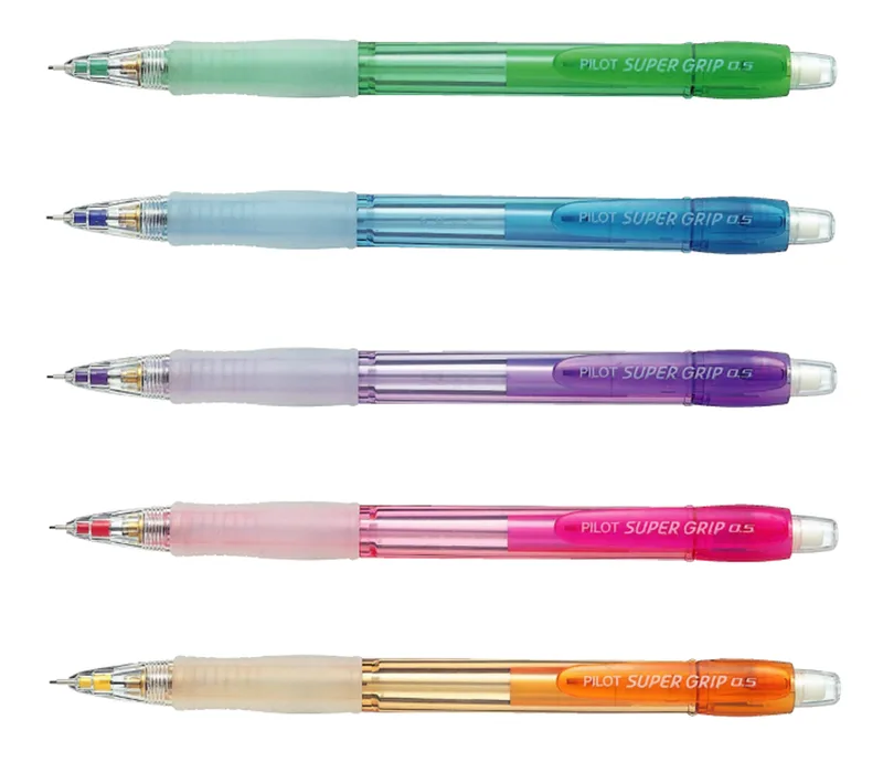 Druckbleistift SUPER GRIP NEON 0.5, farbig sortiert von Pilot – Produktfoto