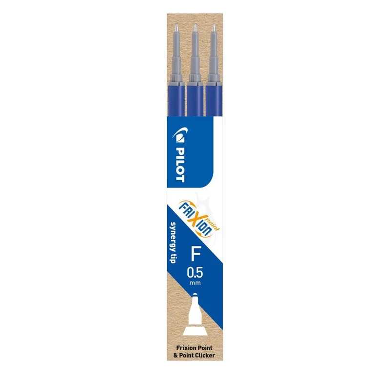 Ersatzmine Frixion Point Mine 0.5 3er-Set, radierbar von Pilot in Blau – Produktfoto